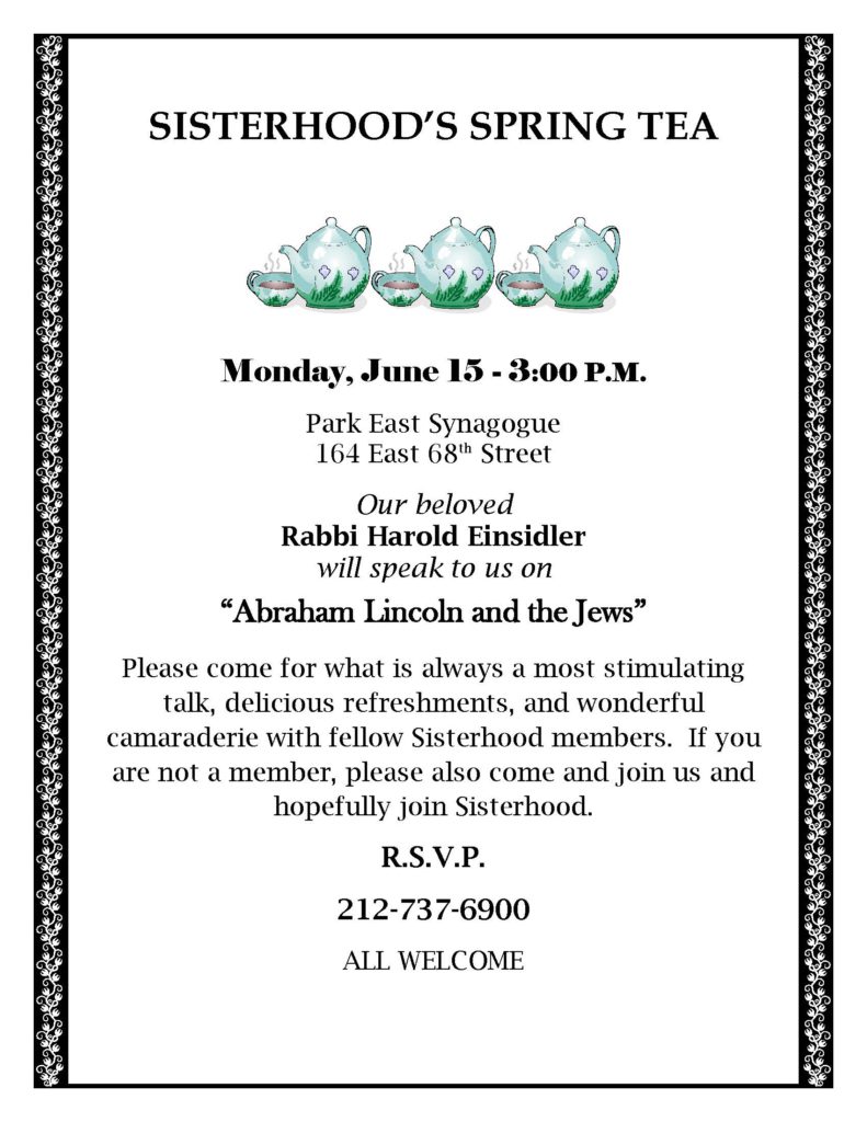 Sisterhood Spring Tea